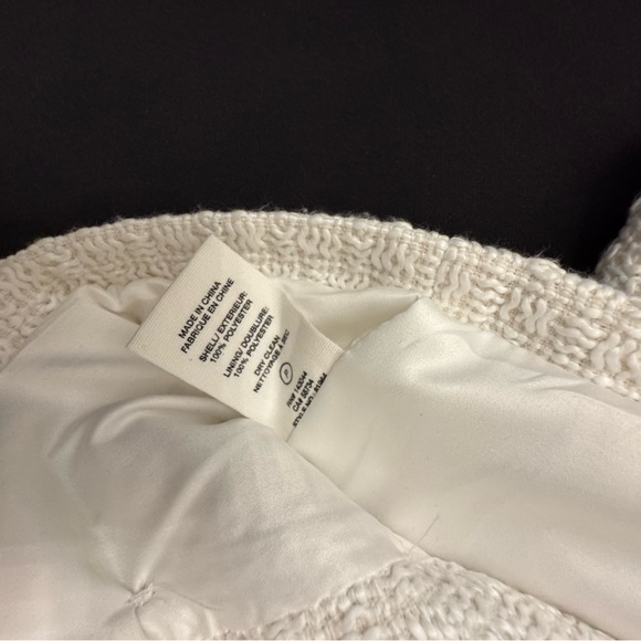 Avec Les Filles White Tweed Double Breasted Cropped Jacket XS - Picture 6 of 6